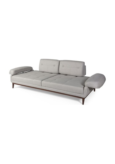 Nelson Üçlü Koltuk Keten Krem Açık Krem