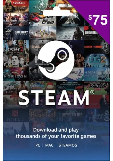 Hemenoyun Steam Gift Card 75 Usd Dolar Cüzdan Kodu