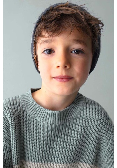 Erkek Çocuk Örgü Kazak - Çok Renkli Mavi