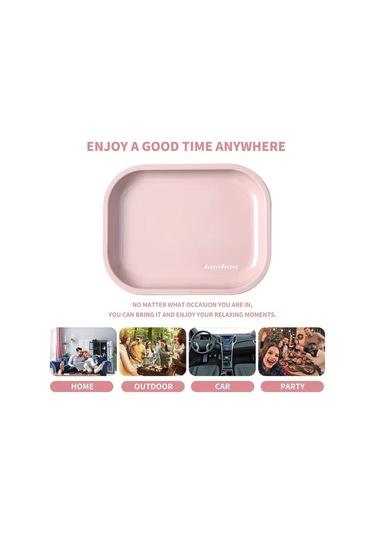 Willowhaven Siyah Manyetik Kapaklı 7x5.5 Inç Portatif Metal Nargile Tepsisi - Dayanıklı Pvc Taşıma Çantası