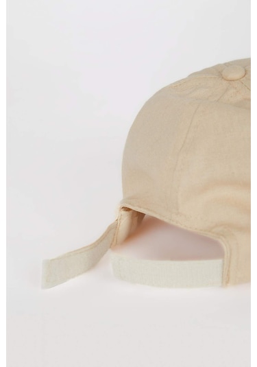 DeFacto Kız Çocuk Nakışlı Keten Karışımlı Cap Şapka D8425A825SMBG286 DeFacto Kız Çocuk Nakışlı Keten Karışımlı Cap Şapka D8425A825SMBG286
