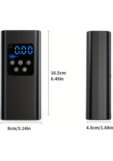 Willowhaven Jkuoo Kablosuz Şarjlı Portatif Havuz Pompası 150 Psı Dijital Göstergeli Led Aydınlatmalı Siyah