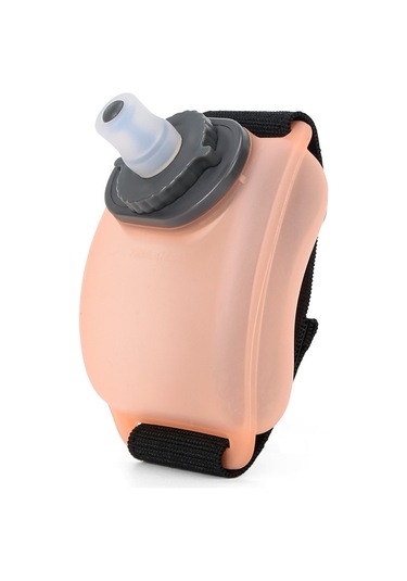 Açık Koşu Bilek Su Isıtıcısı Fitness Bisiklet Spor Su Bardağı 200ml Maraton Nemlendirici Taşınabilir Su Isıtıcısı Yarı Şeffaf Bal Turuncu