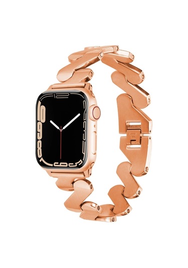 Apple Uyumlu  Watch 10 Serisi 46mm Kordon Krd-80 Metal Bilezik Strap Kayış