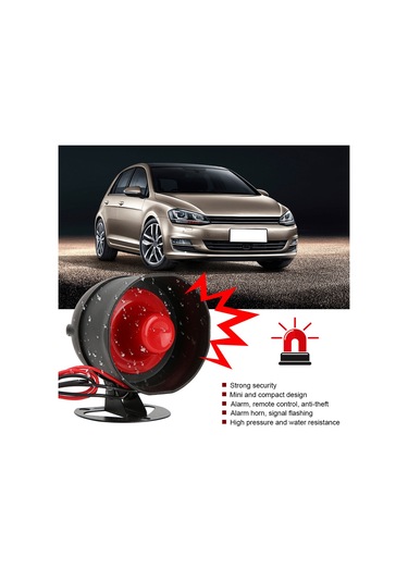 Uzaktan Başlatma Alev Söndürme Tipi Araba Alarmı Hoparlör Korna Hırsızlık Önleme Güvenlik Sistemi Hepsi Bir Arada