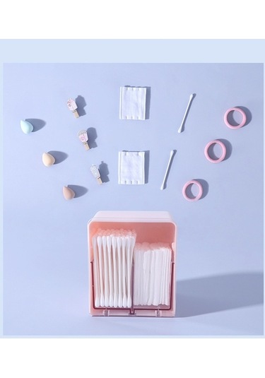 Dancemonkey Zy-hz006 Toz Tasarım Süngeri Şeffaf Saklama Pembe Pamuklu Kutusu Su Geçirmez Çubukla Cbtx Abs - Ym Pembe