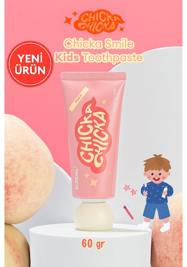 Kundal Chicka Smile Kids Toothpaste Peach