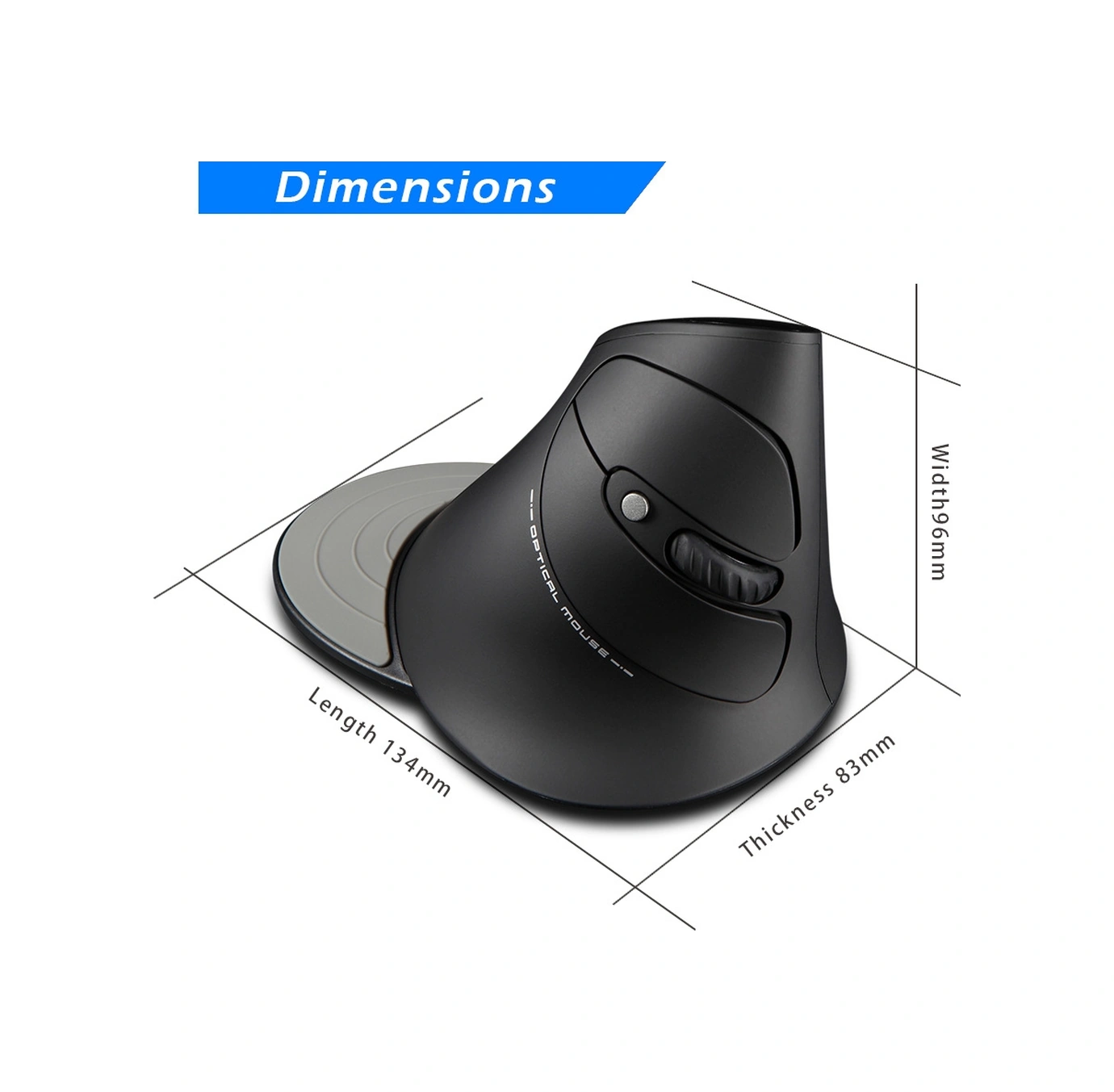 Sones Zelotes F17 6 Düğmeli Dikey Tutuşlu Ergonomik Kablosuz Fare Diğer