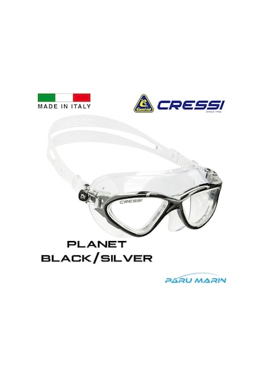 Parumarin Cressi Planet Black / Silver Yüzücü Gözlüğü