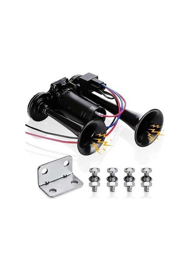 Ganzhoushop Yurt Yüksek Süper Sesle Korna Korna Korna Kiti, Kiti Havalı Dışından Araba A 2 150db 12v Uz A