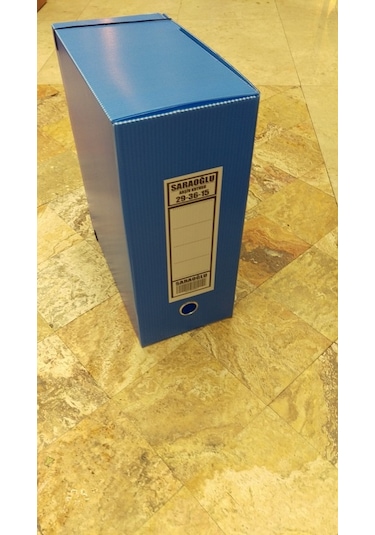 Saraoğlu Arşiv ve Proje Kutusu 29 x 36 x 15 CM Mavi 15 Adet