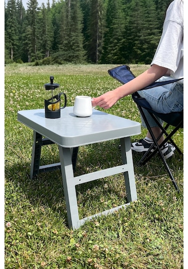 Pikas Katlanabilir Masa, Kamp Masası, Plastik Sehpa, Kamp Sehpası, Balkon Sehpası