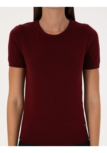 Pierre Cardin Kadın Vişne Kazak /triko 50316341-vr223 Vişne