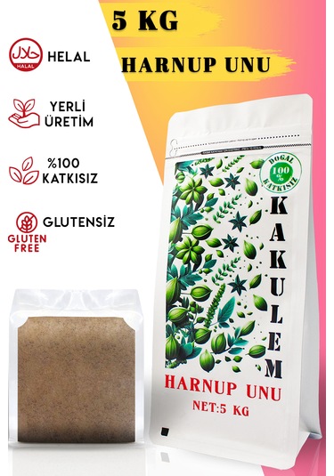 Kakulem Glutensiz Keçiboynuzu Tozu Unu Harnup 5 Kg