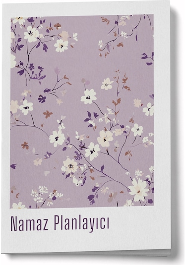 1 Yıllık Namaz Planlayıcı Defterim - Lila Çok Renkli