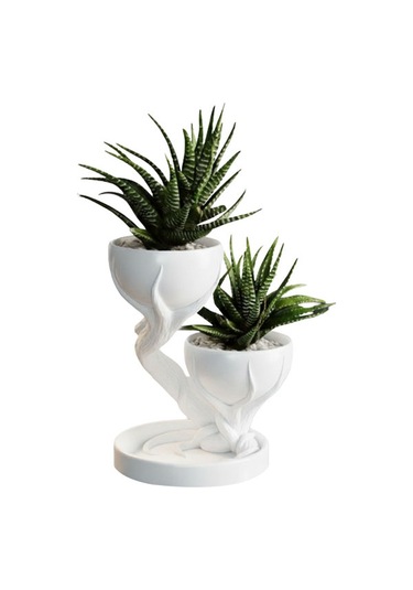 Duvera İkili Dekoratif Mini Saksı