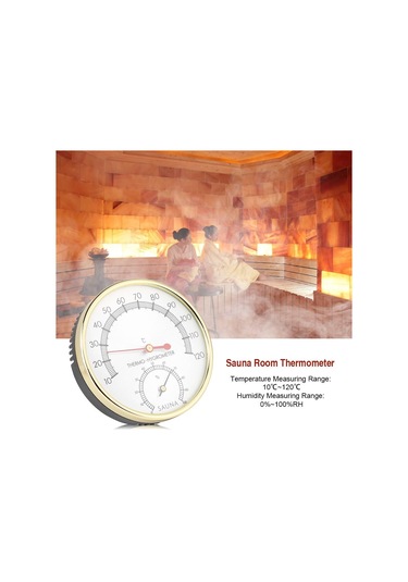 Sauna Odası Termometresi, Metal Kadranlı Termometre Higrometre Sauna Odası İç Mekan Termometresi