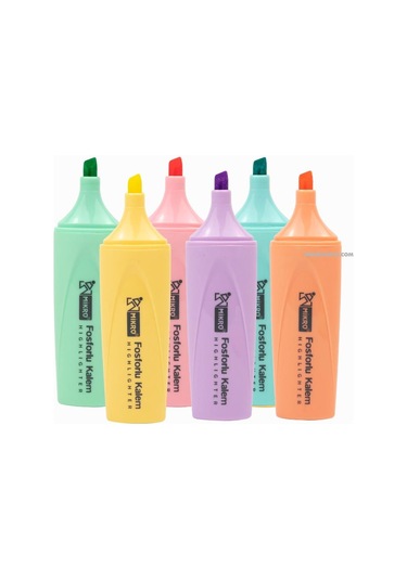 Mikro Fosforlu Kalem Mk-605 Karışık Renk 2 Adet N11.46199 Çok Renkli