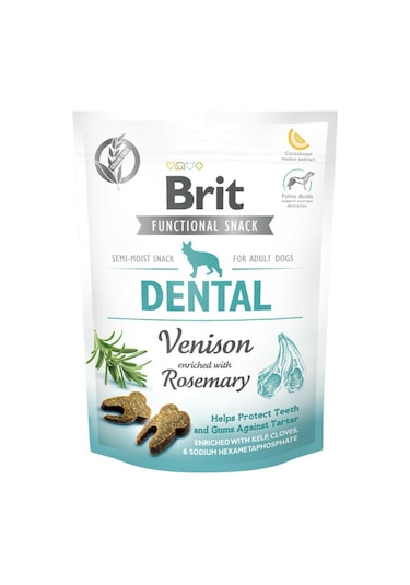 Brit Functional Snack Dental Geyik Etli ve Biberiyeli Köpek Ödül Maması 150 G