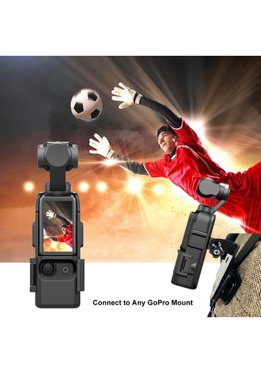 Yaozixa Djı Osmo Pocket 3 İçin Abs Kamera Koruyucu Çerçeve, Genişletme Aparatı Ve Lens Gölgeleyici - Siyah