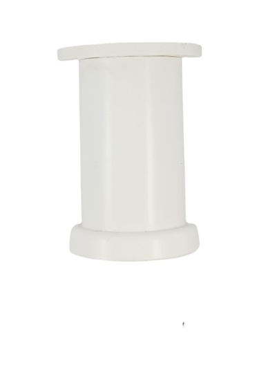 Plastik Beyaz Yuvarlak Ayak 50 Lik 12 Cm 4 Lü Mobilya Ayak Seti Siyah