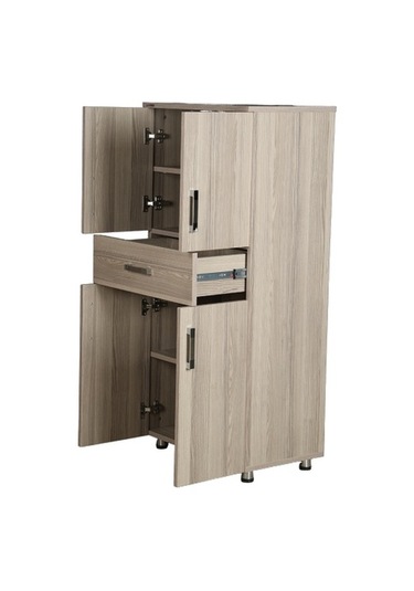 Çok Amaçlı Dolap Hard Parlak Cordoba Suntalem 4raf 1çekmece Kutu Sevk El Yapım Ahşap