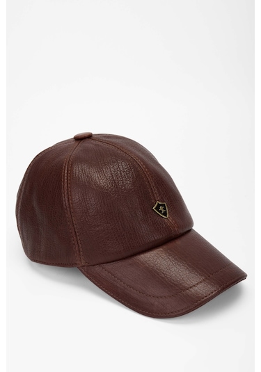 Tamer Tanca Erkek Hakiki Deri Taba Şapka 524 1864k Sapka Sk21-22 Taba