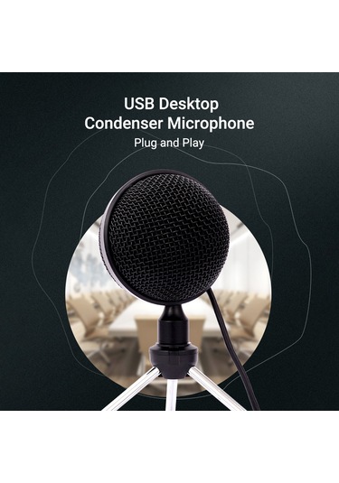 Reedark "profesyonel Usb Mikrofon - 360 Derece Ses Alma, Podcast Ve Canlı Yayınlar İçin"