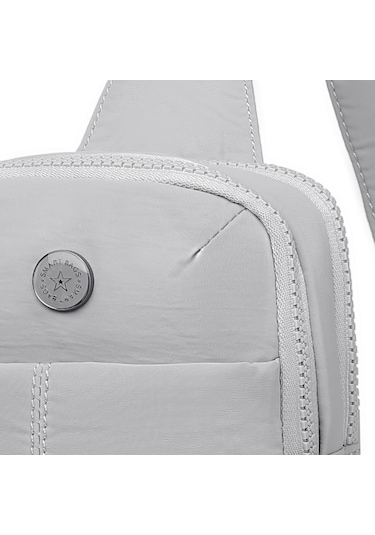 Smart Bags Mikro Poly Kumaş Kadın Bodybag Postacı Çantası 3337 Gri