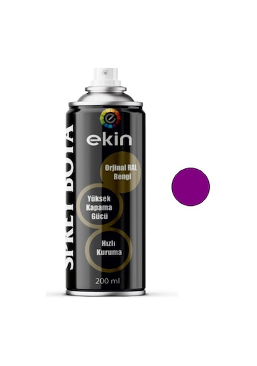 Sprey Boya 200 Ml Mor Parlak Yüksek Kapatıcı Mor