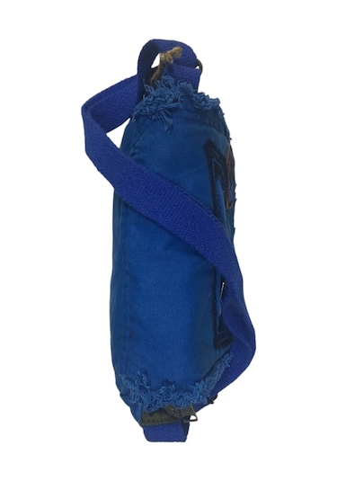 Vintage Küçük Salaş Unisex Günlük Çapraz Postacı Çantası S Boy 26x20cm Mavi