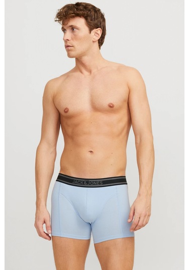 Jack & Jones Erkek Boxer 12268485 Petrol-açık Mavi-koyu Gri Petrol-açık Mavi-koyu Gri