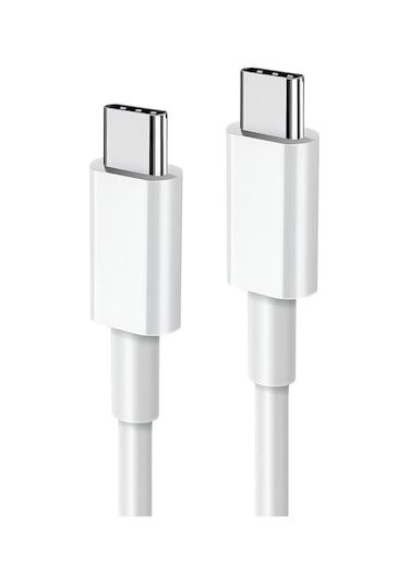 Adaman 100 Cm 1mt 3.0 Hızlı Şarj Ve Data Kablosu Type-c To Type- C Süper Hızlı Quick Şarj Kablosu - Beyaz