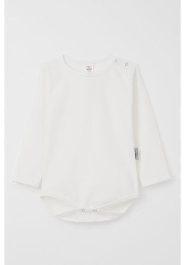 Breeze Erkek Bebek Çıtçıtlı Zıbın Body Basic 9 Ay-3 Yaş, Ekru Ekru