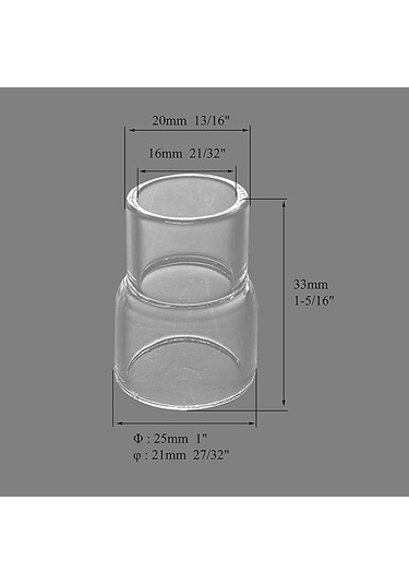 Xurunkeji Tıg Kısa Gazlı Lens Pens Gövdesi 17gl332 12 13/16 İnç Tıg Gazlı Lens İzolatörü Sr Wp 17 18 26 Tıg Kaynak Meşalesi İçin 9 Adet