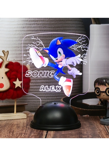 Kirpi Sonic, Çocuk Odası Süper Sonic Hediyesi İsimli Led Lamba