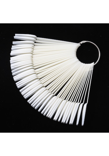 50 Adet Yapay Tırnak Sanatı Uygulama İpuçları Renkli Sergileme Panosu