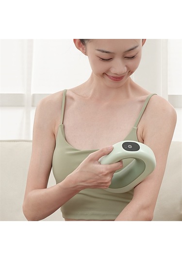 Anjiexun Taşınabilir Halka Masaj Aleti Paketi Titreşim Modu Yeşil Yeşil