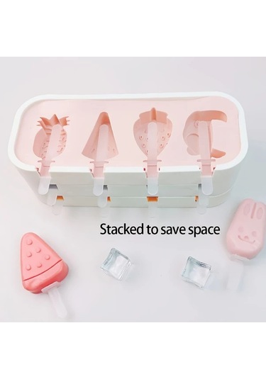 Willowhaven Pembe Dıy Dondurma Kalıbı Meyve Hayvan Şekilleri Elektriksiz Kolay Temizlenir