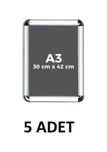 Kraf -5 Adet- A3 Eko Plastik Rondo Çerçeve 42x30 Cm