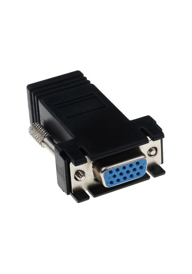 Kebidumei Rj45 - Vga Dönüştürücü Adaptör, Cat5/5e/6 Ethernet Kablosu, Dişi/erkek Bağlantı