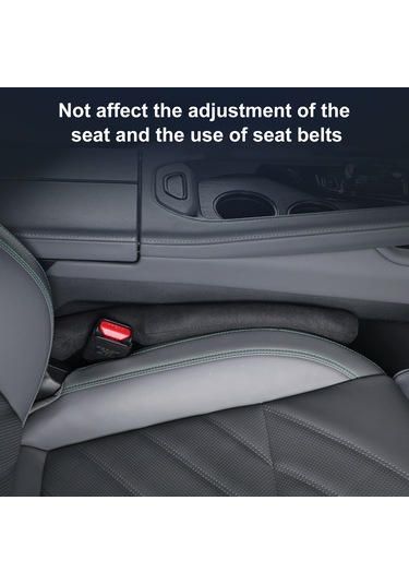 Ximistore9 Araç Koltuğu Boşluk Dolgusu - Yeşil Alcantara Kumaş, 2 Adet