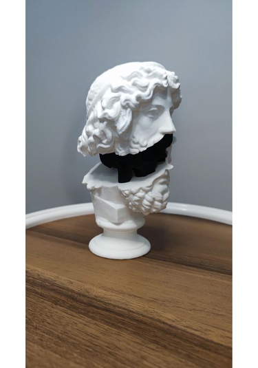 The Divine And The Mortal-ilahi Ve Ölümlü Dekoratif Biblo Hediyelik Siyah Beyaz Plastik 19cm