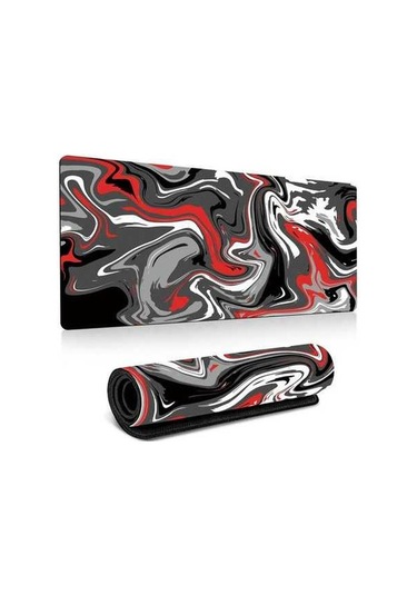 Pazly 400x900mm 3mm Soyut Desenli Büyük Mouse Pad Kauçuk Masaüstü Mat - Desen-1 Desen-1