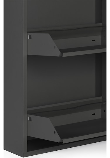 Ceha Kilitli 4'lü Metal Ayakkabılık Füme - K.AYK-4 /AB7979/KL