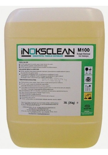 Inoksclean M100 Endüstriyel Tip Bulaşık Makinesi Deterjanı 23 L