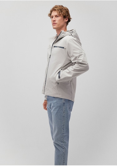 Mavi - Kapüşonlu Gri Ceket 0110357-70074 Gri