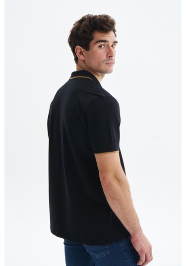 Arma Erkek Battal Büyük Beden Basic % 100 Pamuk Pike Polo Yaka Tişört Y29374870202 Siyah-s1 Siyah
