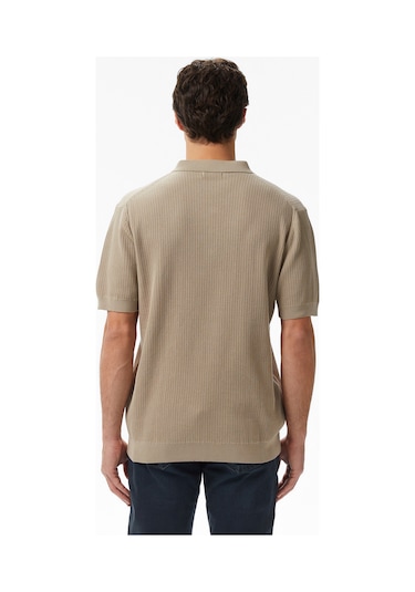 Nautica Erkek Bej Regular Fit Kısa Kollu Triko Düz S55110t Bej