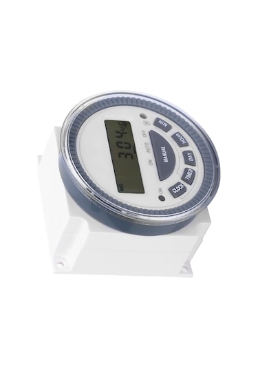 Vkemall Tm619h-2 Lcd Dijital Zaman Kontrol Anahtarı, 4 Güç Kaynağı, 30a Akım, Kesinti Sonrası Program Koruma, 24/12 Saat Seçeneği 12v Dc/ac